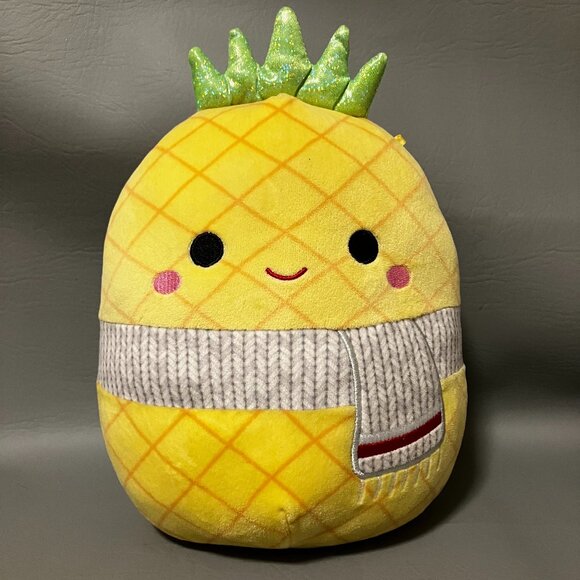 Squishmallows Maui the Pineapple 10” Winter Edition Plush Kellytoy Original - Picture 1 of 7